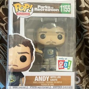 Funko pop Andy with leg Casts #1155